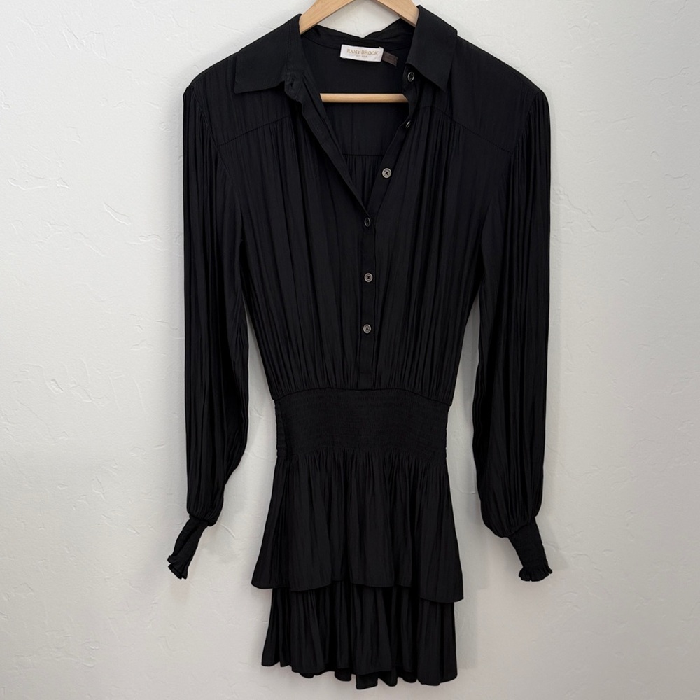 Ramy Brook Black Long Sleeve Dress